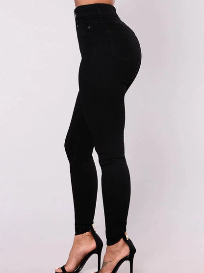 Vintage Skinny Jeans - Women's Stretch Denim Straight Leg Pants | 2026 Style - EverHype