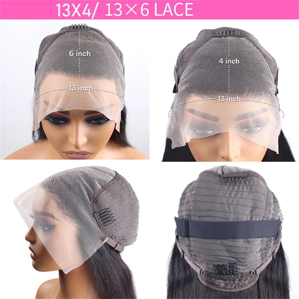 30 38 Inch Body Wave Lace Front Human Hair Wigs For Women 13x4 Hd Brazilian Hair Wigs 13x6 Lace Front Wig Human Hair for Women - EverHype