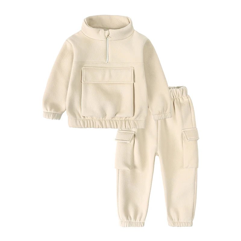 Kids 2 - Piece Fleece Set - Warm Sweatshirt & Pants for Boys & Girls - EverHype