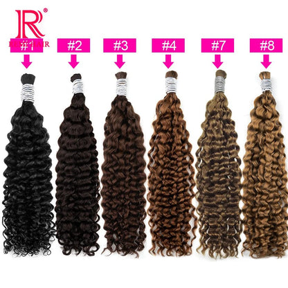 100% Human Hair Extensions for Braiding Natural Hair Weaving Loose Deep Beautiful Unprocessed Curly No Weft Vietnamese Hair Bulk - EverHype