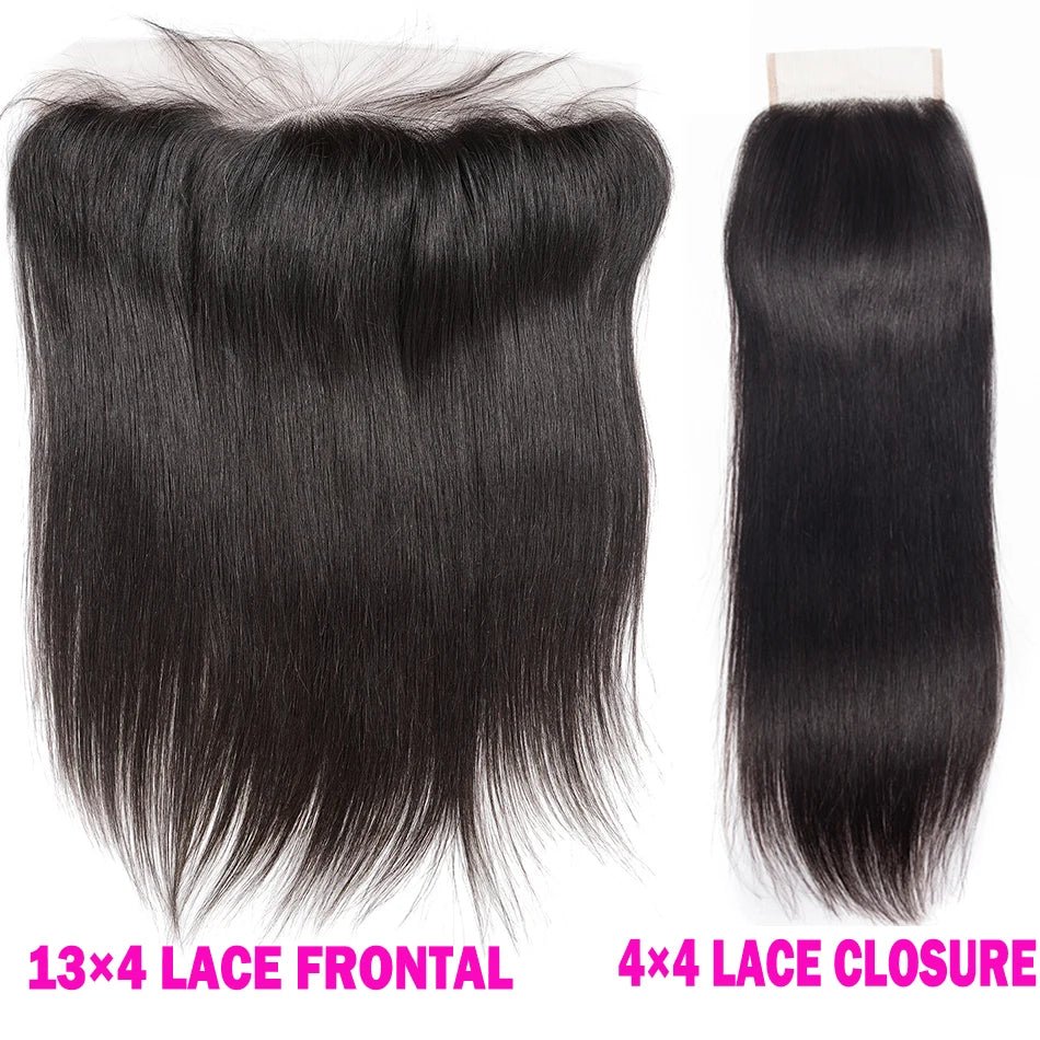 4x4 13x4 Transparent HD Lace Frontal Closure Straight Water Wave Kinky Curly Lace Closure Only 100% Remy Human Hair pre plucked - EverHype