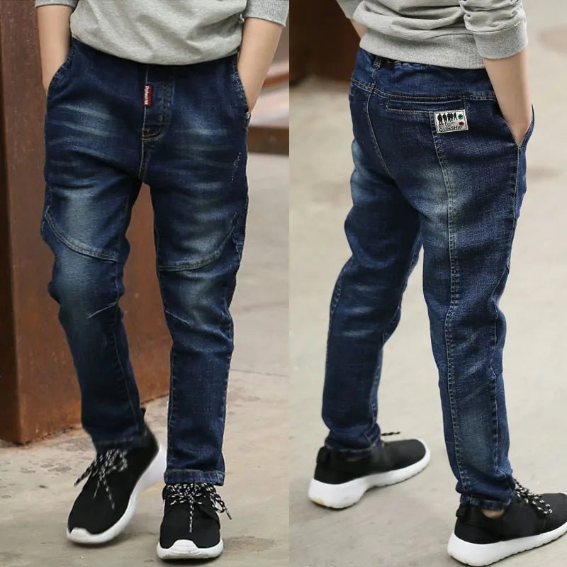 Boys Straight Jeans - Classic Denim Pants for Kids Ages 4 - 11 - EverHype