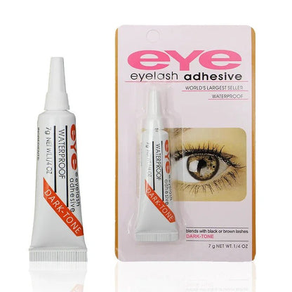 False Eyelash Extension Glue Waterproof Makeup Tools Accessories Eyelash Glue New Strong Lash Glue Adhesive 7g, Black or Clear - EverHype