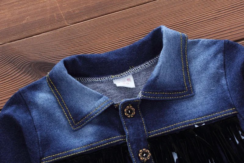 Boys Denim Tracksuit - 2 - Piece Star Print Set for Kids Ages 1 - 4 - EverHype