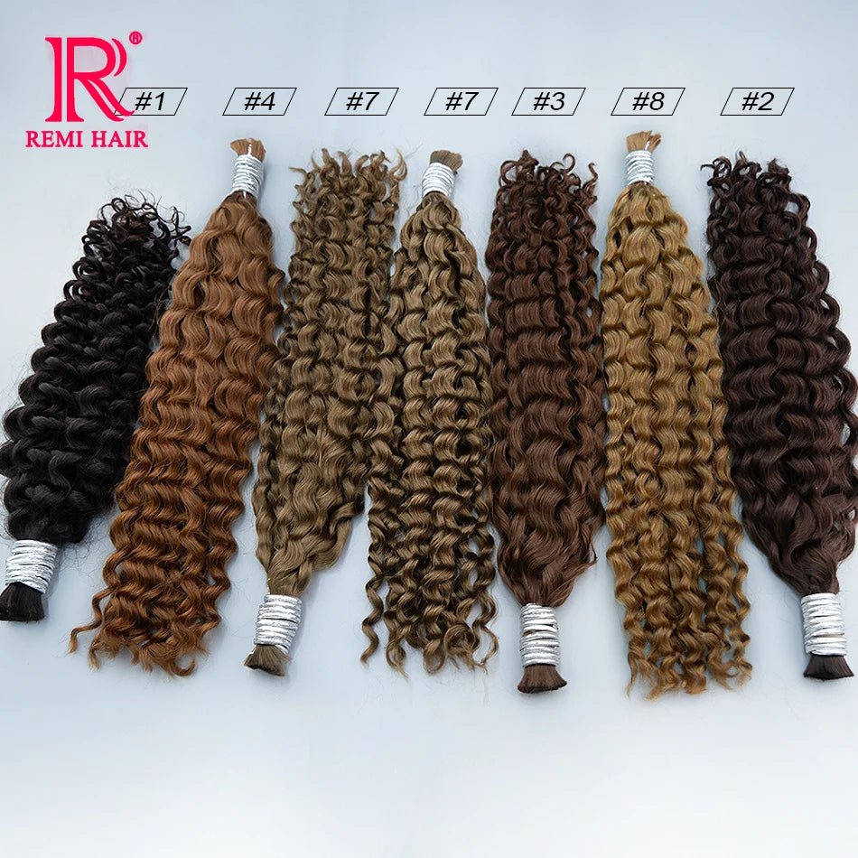 100% Human Hair Extensions for Braiding Natural Hair Weaving Loose Deep Beautiful Unprocessed Curly No Weft Vietnamese Hair Bulk - EverHype