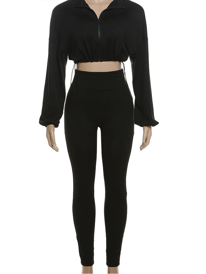 Weird Puss Women's Tracksuit Set Zipper Jacket & Leggings - EverHype