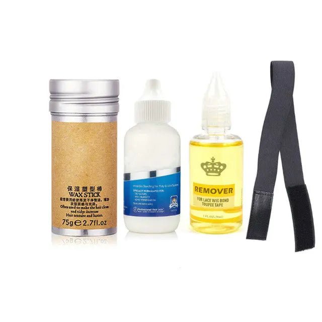Waterproof Lace Glue and Remover Kit for Wigs Super Hold Hair Bonding Glue Adhesive for Lace Wigs Lace Glue hair wax stick - EverHype