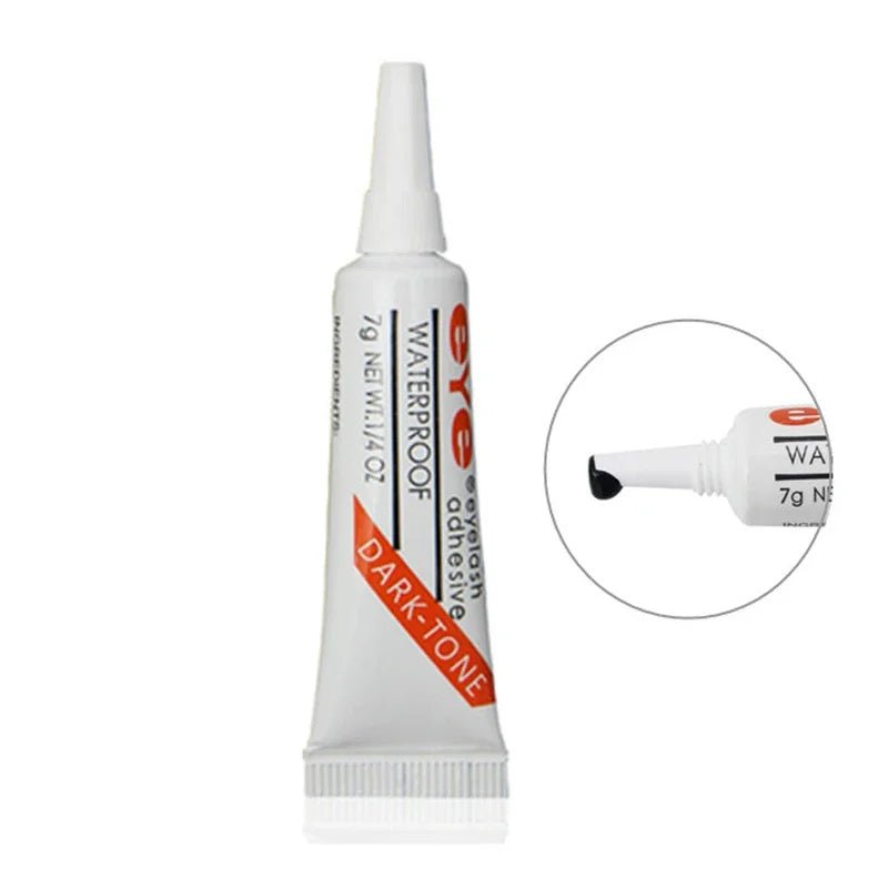 False Eyelash Extension Glue Waterproof Makeup Tools Accessories Eyelash Glue New Strong Lash Glue Adhesive 7g, Black or Clear - EverHype