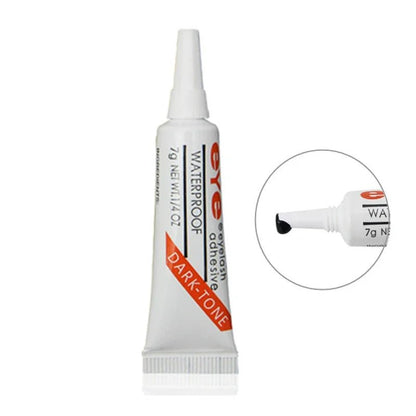 False Eyelash Extension Glue Waterproof Makeup Tools Accessories Eyelash Glue New Strong Lash Glue Adhesive 7g, Black or Clear - EverHype