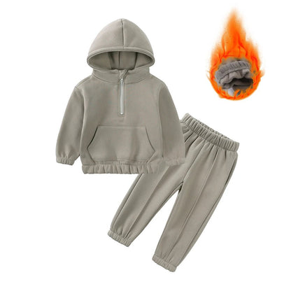 Kids 2 - Piece Fleece Set - Warm Sweatshirt & Pants for Boys & Girls - EverHype