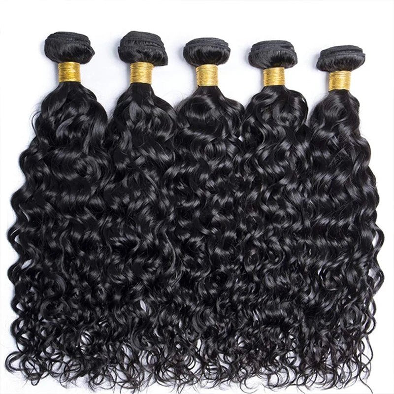 Water Wave Bundles 100% Human Hair Extensions For Women Unprocessed Peruvian Hair Bundle Raw Virgin Human Hair Bundle Curly Hair - EverHype