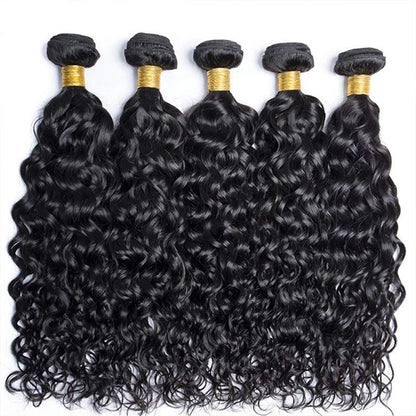 Water Wave Bundles 100% Human Hair Extensions For Women Unprocessed Peruvian Hair Bundle Raw Virgin Human Hair Bundle Curly Hair - EverHype