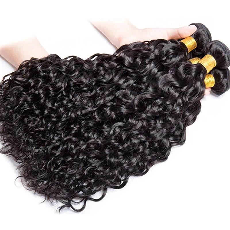 Water Wave Bundles 100% Human Hair Extensions For Women Unprocessed Peruvian Hair Bundle Raw Virgin Human Hair Bundle Curly Hair - EverHype