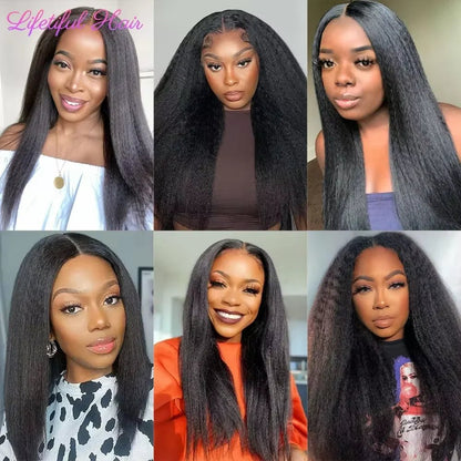 28 30 Inch Kinky Straight Human Hair Bundles Brazilian Yaki Bundles 100% Human Hair Extensions Raw Hair Bundles Fast Shipping - EverHype
