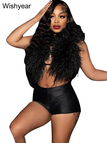 Women's Halter Tank Top & Stretch Shorts Set - EverHype