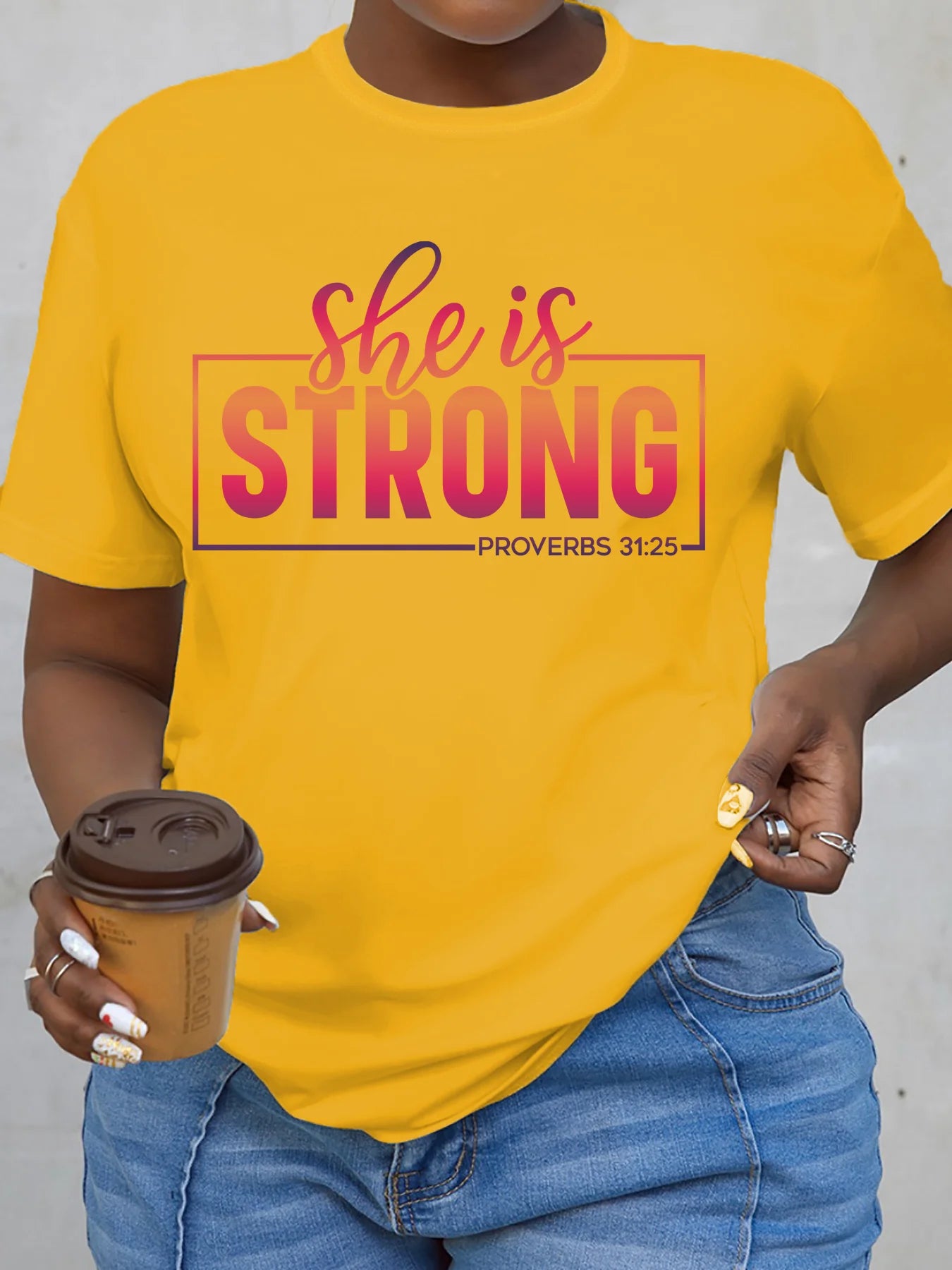 Women Plus Size Clothing Summer Round Neck Short Sleeve Printed Letter Gradient Color Casual Plus Size T-Shirts Y2k Top - EverHype