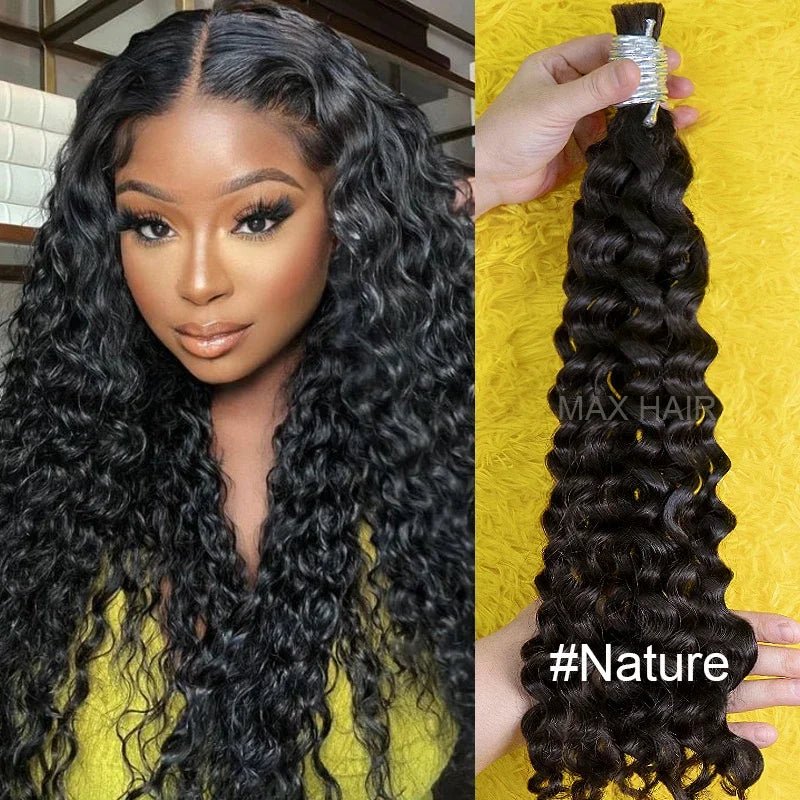 100% Human Hair Extensions for Braiding Natural Hair Weaving Loose Deep Beautiful Unprocessed Curly No Weft Vietnamese Hair Bulk - EverHype