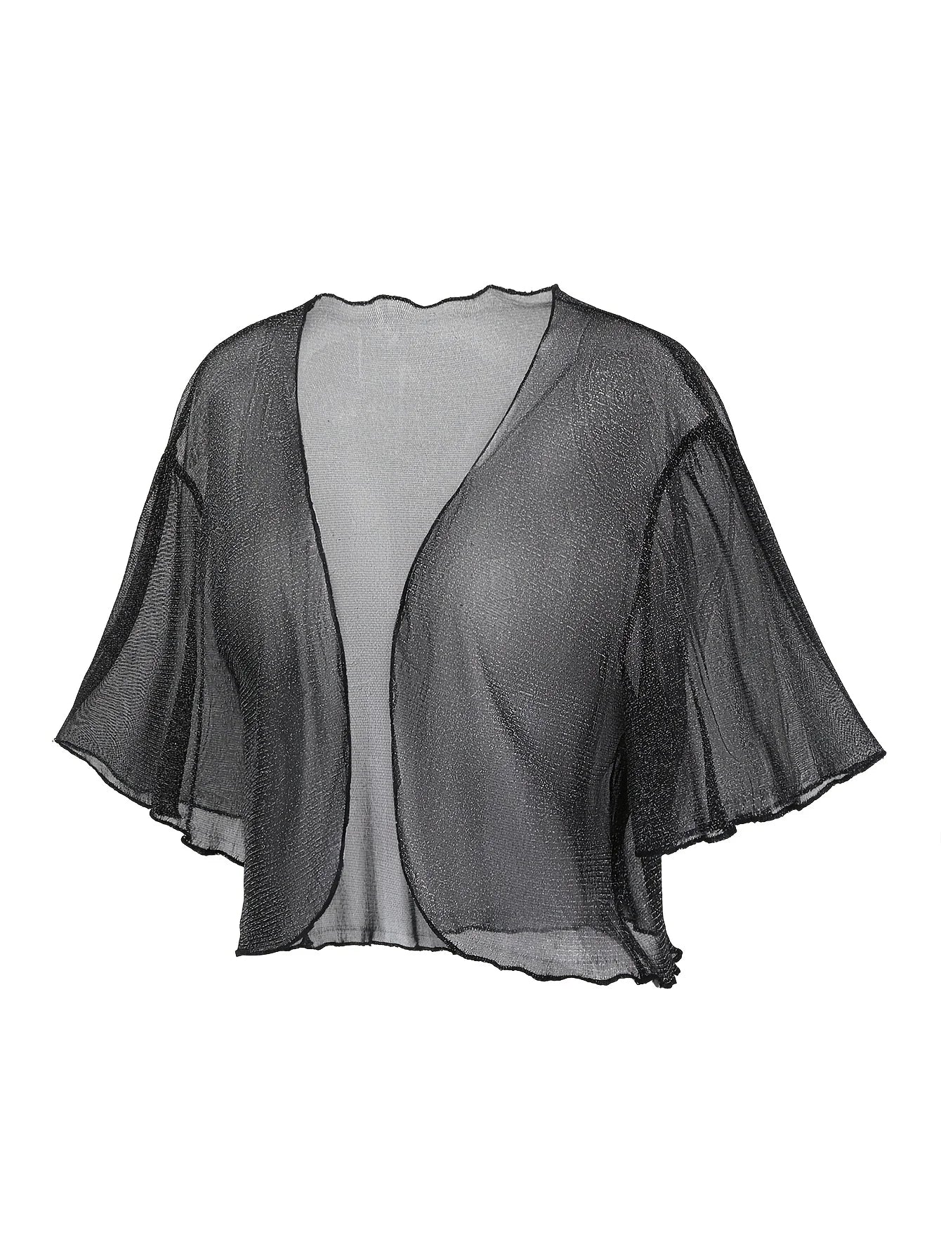 New best - selling fashionable oversized cardigan for girls, a thin semi - transparent shrug for summer. - EverHype