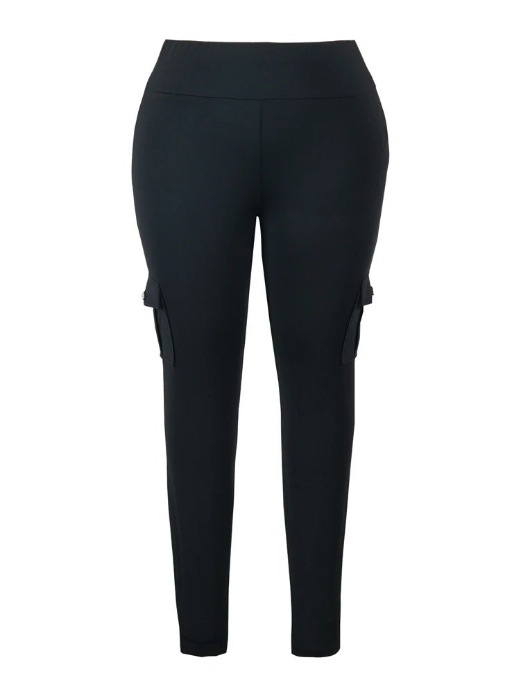 Plus Size Butt Lift Leggings with Pockets - EverHype