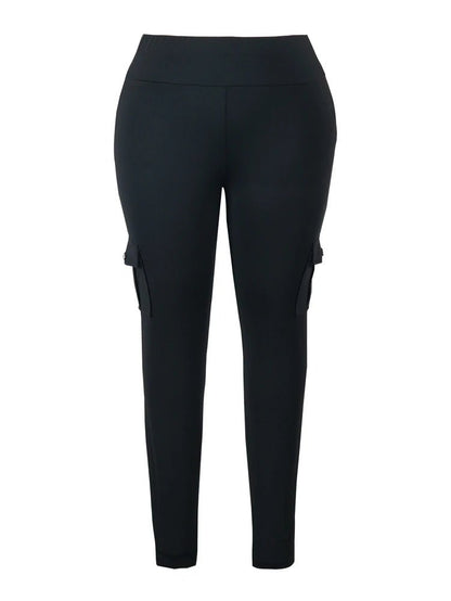 Plus Size Butt Lift Leggings with Pockets - EverHype