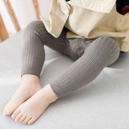 Spring Autumn Baby Boys Girls Pants Newborn Girl Leggings Tights Cotton Stretch Kids Children Knitting Trousers For 0 to 6Years - EverHype