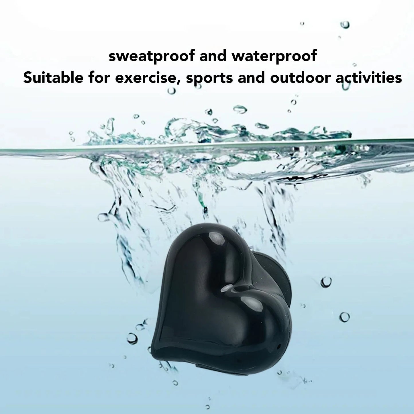 Heart Shaped Wireless Earbuds Wireless Earbuds Headphone Fast Pairing 20 Hours Playtime for Girls Women for Outdoor Gym Sports - EverHype