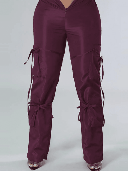 Low Waist Drawstring Cargo Pants - Safari Style Streetwear | EverHype 2026 - EverHype