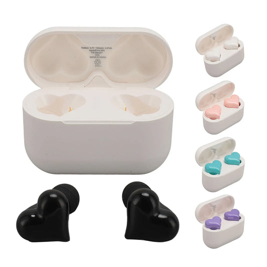 Heart Shaped Wireless Earbuds Wireless Earbuds Headphone Fast Pairing 20 Hours Playtime for Girls Women for Outdoor Gym Sports - EverHype
