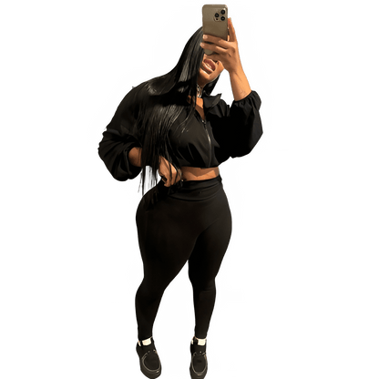 Weird Puss Women's Tracksuit Set Zipper Jacket & Leggings - EverHype