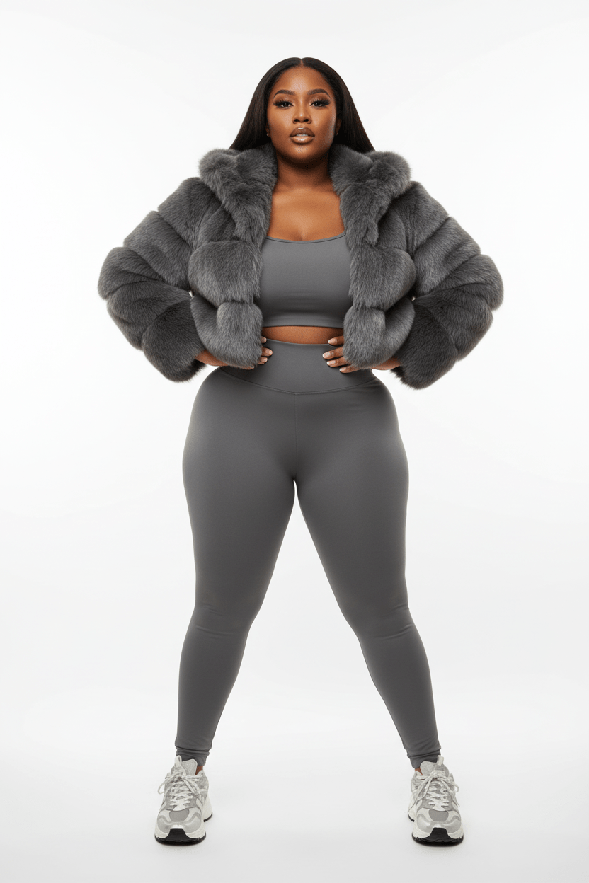 ZADORIN Hooded Short Faux Fur Coat - Sexy Furry Winter Jacket - EverHype